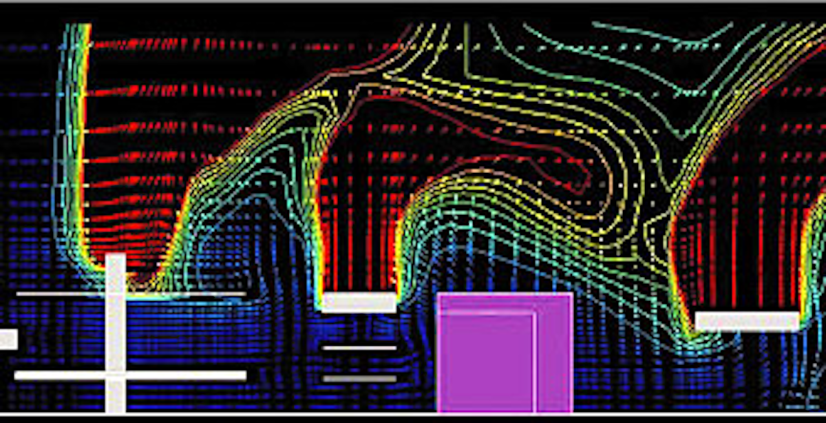 Fluid dynamics visualization solves LNG plant recirculation problem