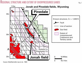 Jonah Reservoirs. Lance and Mesaverde are the main productive