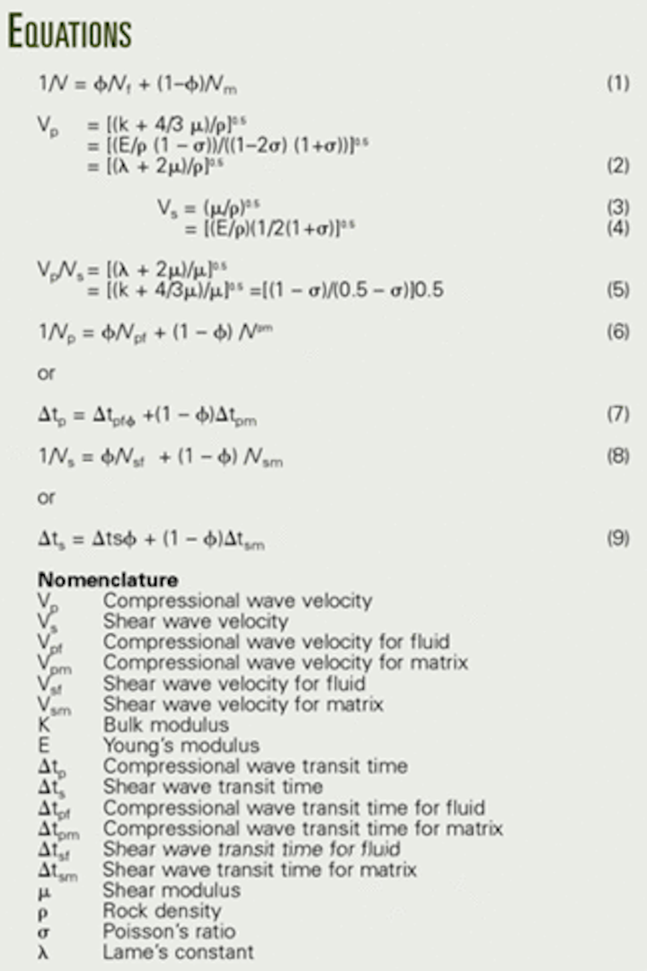 Vp Vs Crossplots Identify Reservoir Fluids Oil Gas Journal