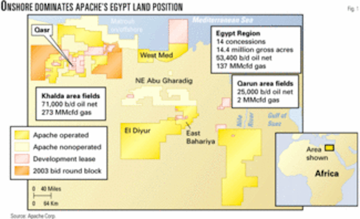 Egypt's western desert onshore oil and gas production strong Oil