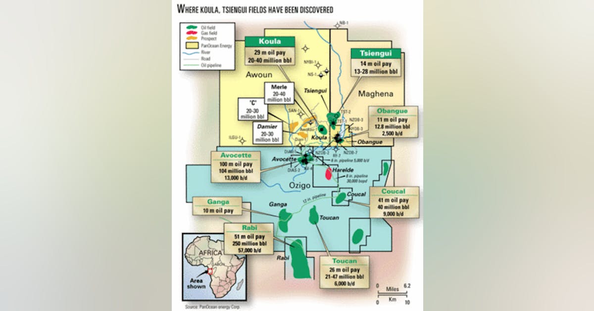 Combine eyeing numerous structures onshore Gabon | Oil & Gas Journal