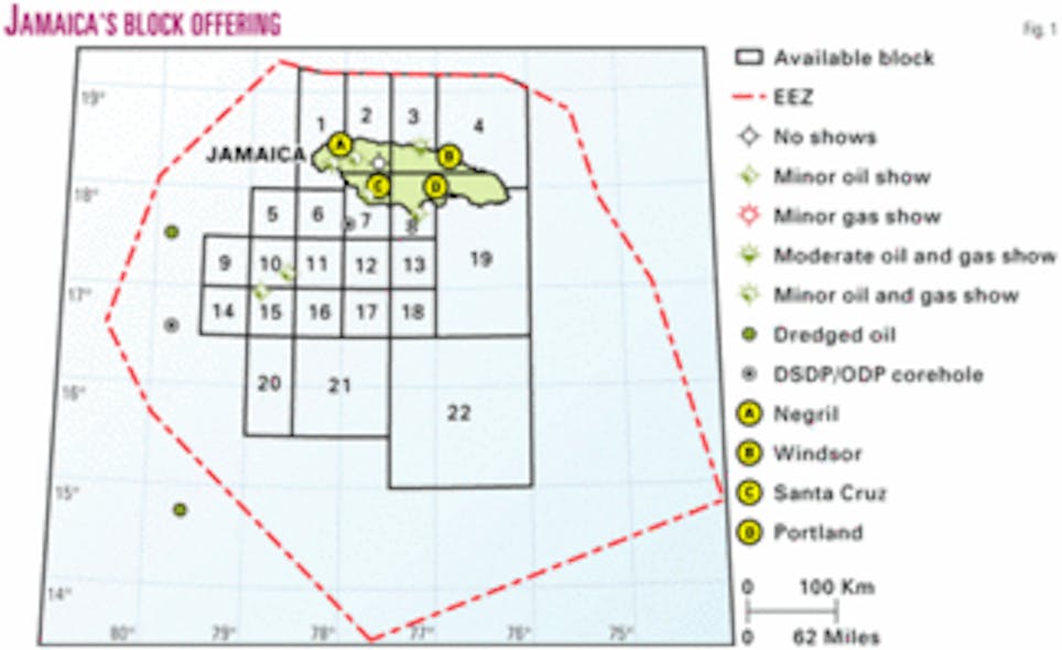 Jamaica launches 26block offer, lists terms Oil & Gas Journal