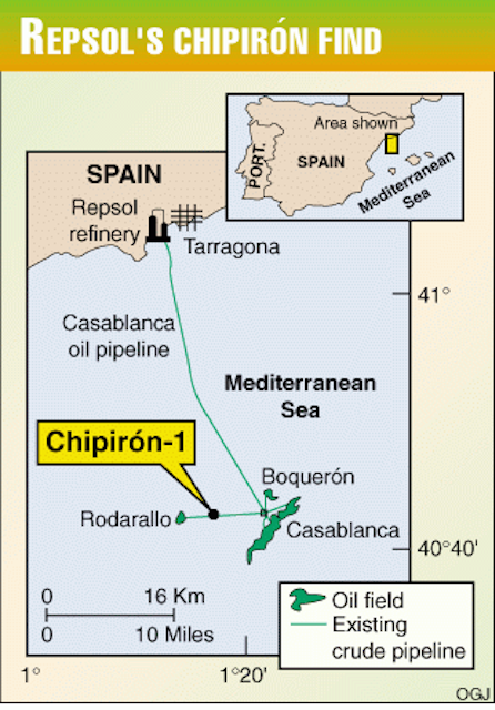 Repsol Ypf Makes Oil Find Off Spain Oil Gas Journal