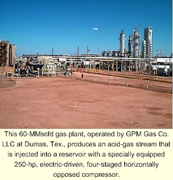 Acidgas injection proves economic for West Texas gas plant Oil & Gas Journal