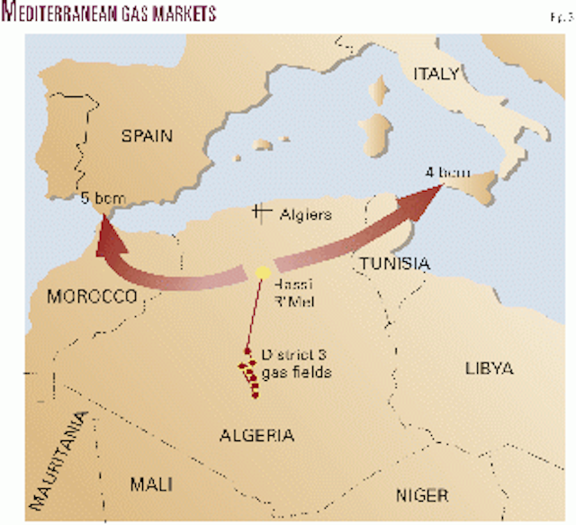 Central Algerian In Salah project aims to deliver first gas in 2003 ...