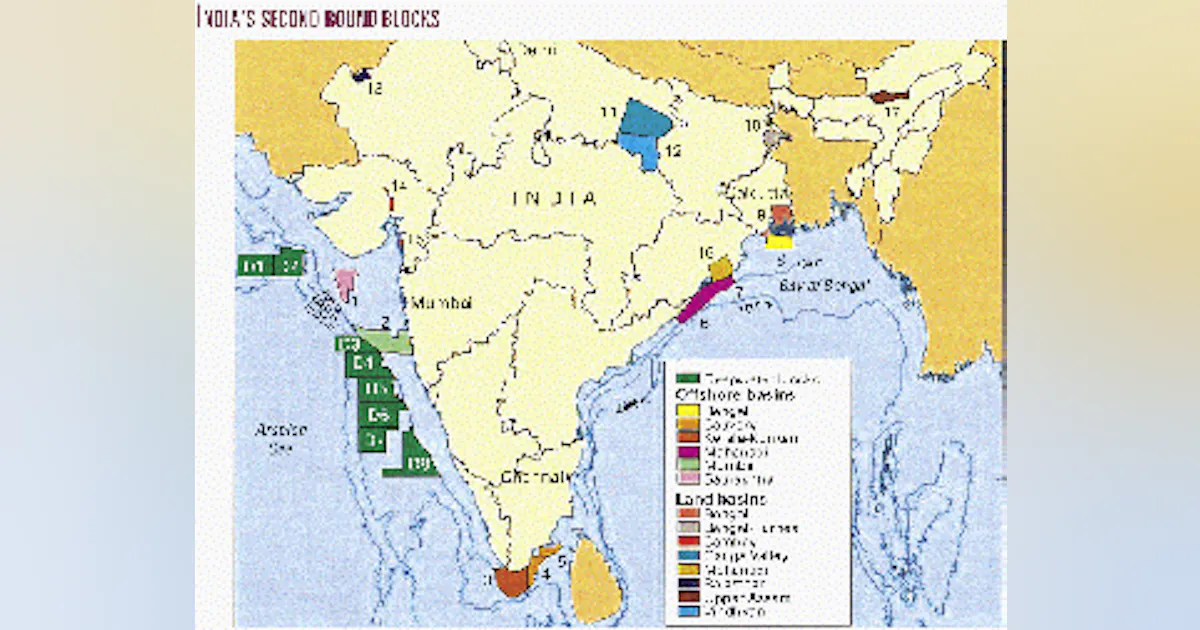 India posts second round exploration blocks | Oil & Gas Journal