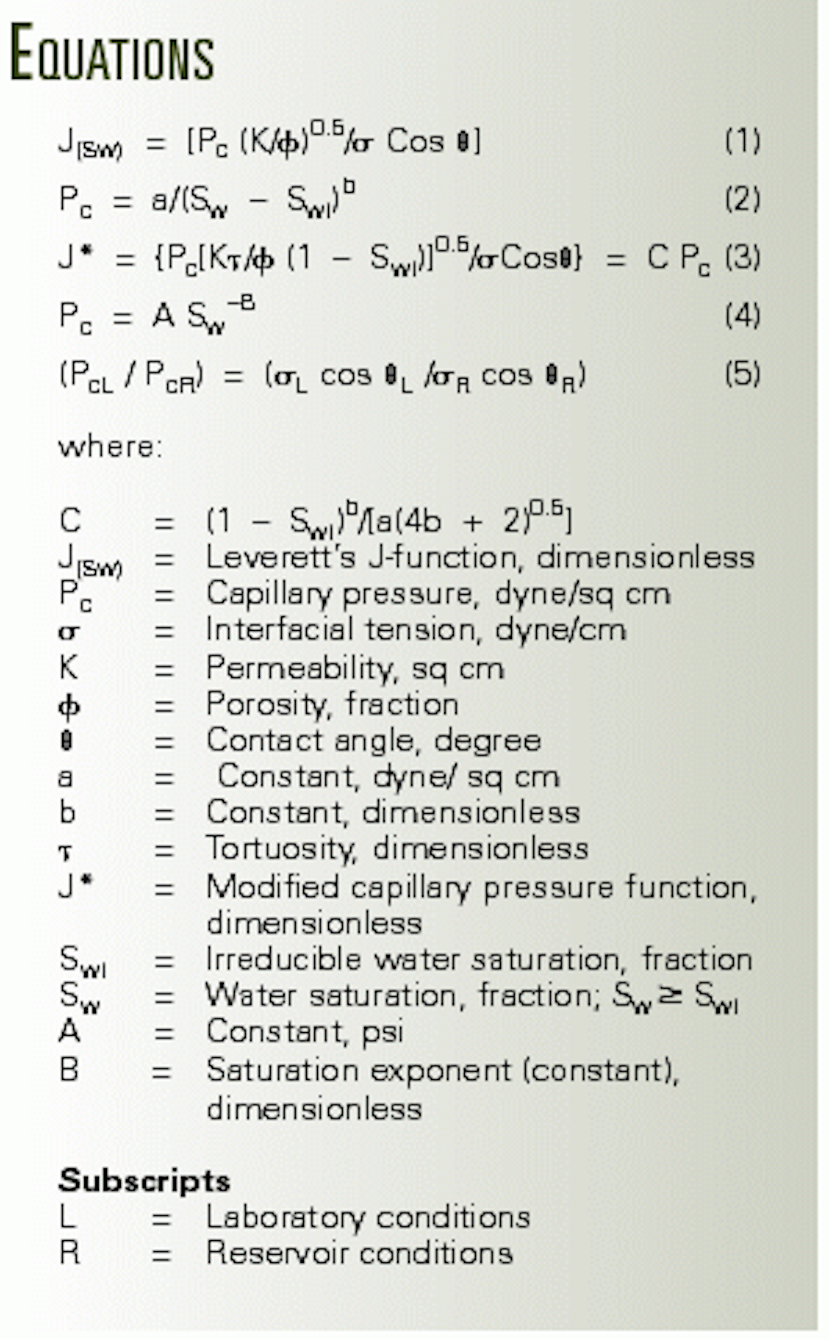 Technique determines average capillary pressure Oil & Gas Journal