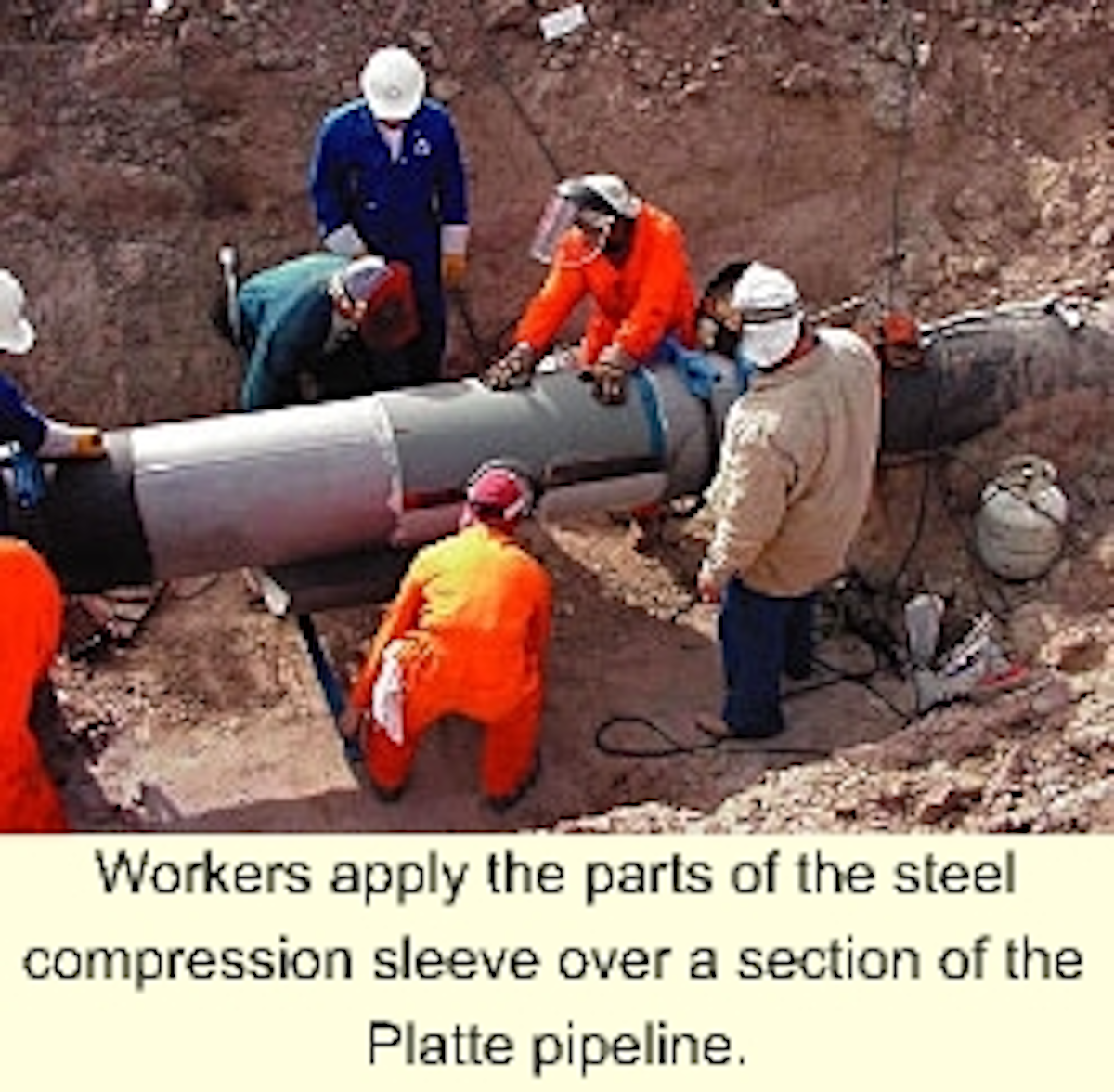 Tests, field use support compression sleeve for seamweld repair Oil
