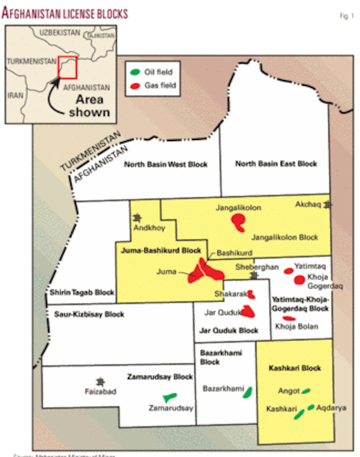Afghanistan Blocks Offer Unproduced Discoveries Oil Gas Journal