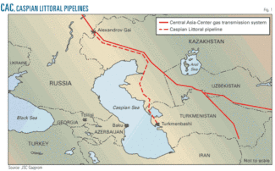 CASPIAN NATURAL GAS—1 Kazakh export plans affect regional producers