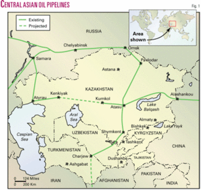 Central Asian Oil And Gas-1 - China Competing With Russia For Central 