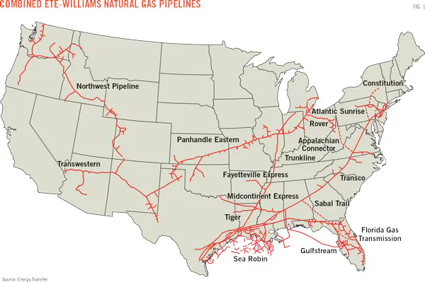 Williams Gas Pipeline Map Williams Tapping The Rockies With $1.5B