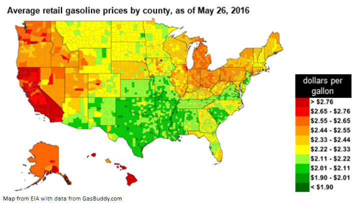 Content Dam Ogj Online Articles 2016 05 Eia Memorial Day Gasoline Prices