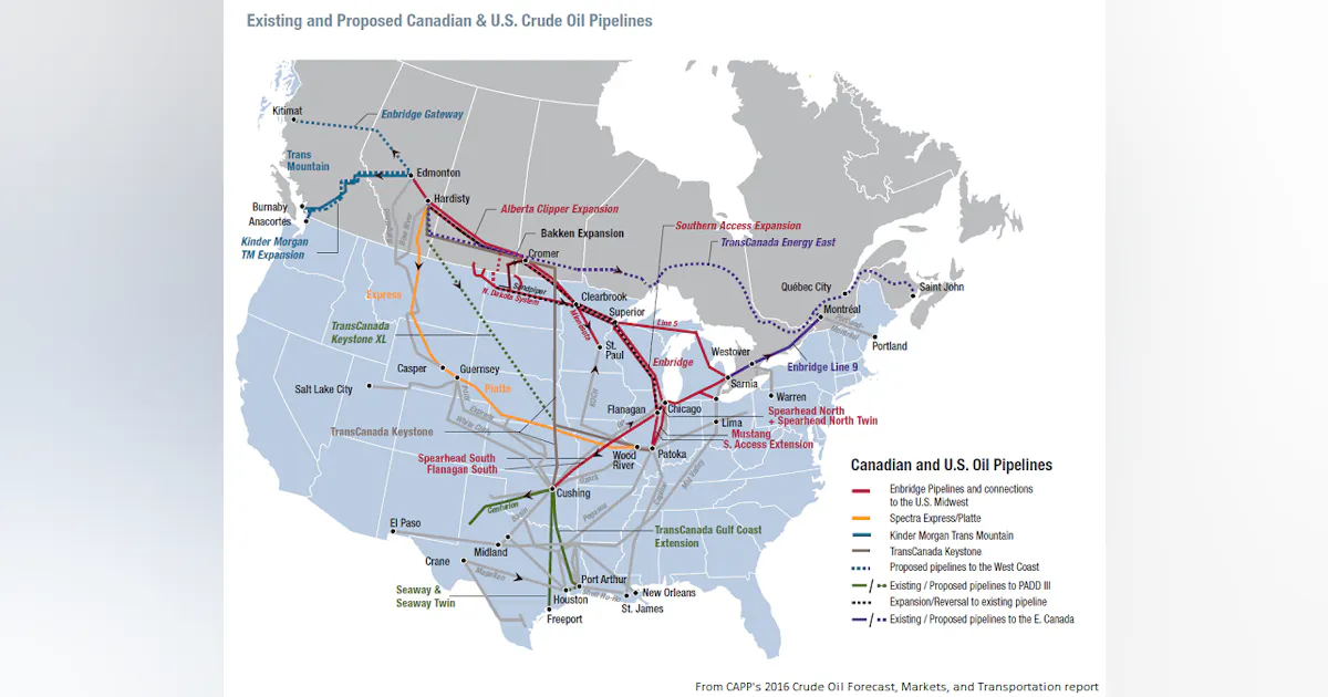 CAPP: Oil pipelines urgently needed | Oil & Gas Journal