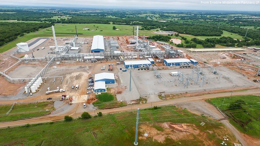 Enable Midstream Oklahoma gas plant