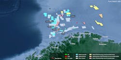Statoil Barents map Statoil Barents map