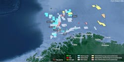 Statoil Barents map Statoil Barents map