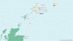 Shell North Sea Map
