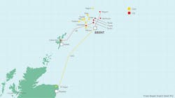 Shell North Sea Map