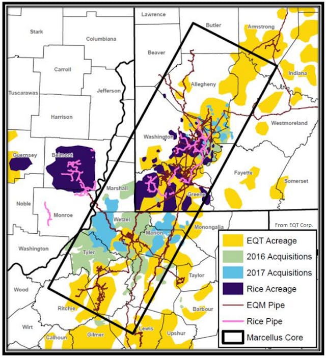 EQT to buy Rice Energy in 8.2 billion deal Oil Gas Journal