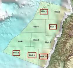 Content Dam Ogj Online Articles 2017 07 Lebanon Offshore Round Map
