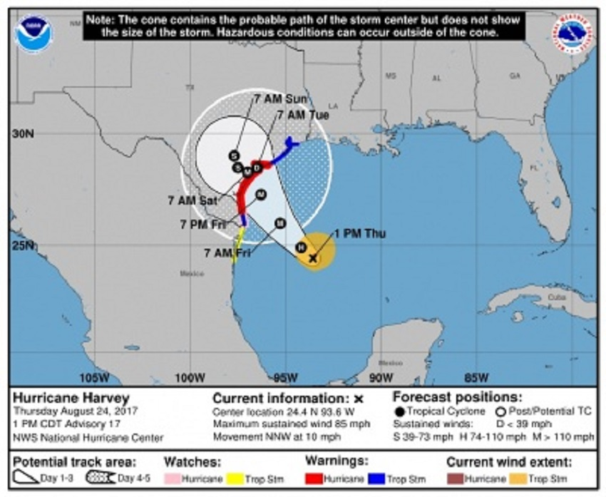 Content Dam Ogj Online Articles 2017 08 170825 Harvey Landfall Map