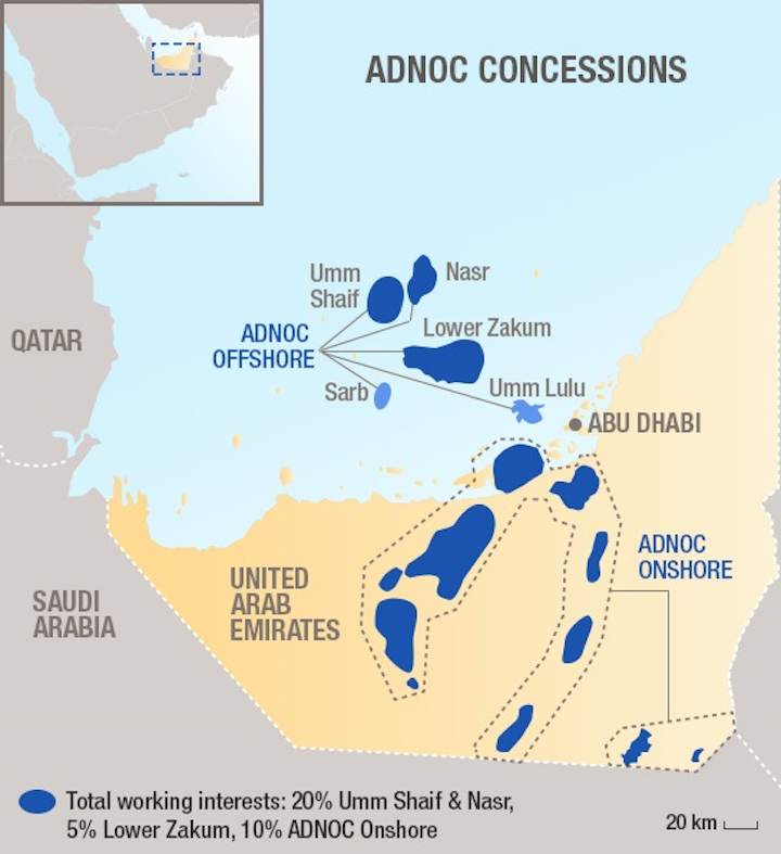ADNOC, Total sign development deals for offshore ...