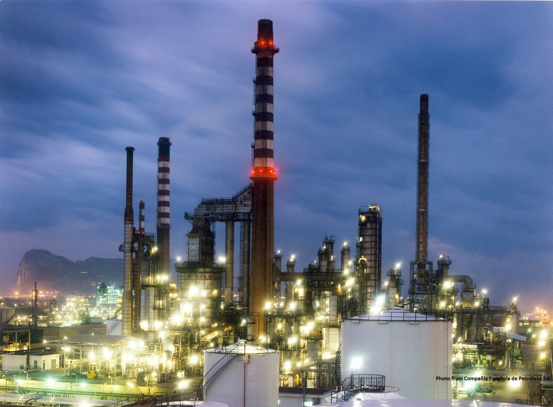 Compa A Espa Ola De Petr Leos Sa Puente Mayorga Chemical Plant In San Roque Complex