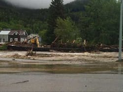 Flooding in Blairmore, Alberta, June 20. Flooding in Blairmore, Alberta, June 20.