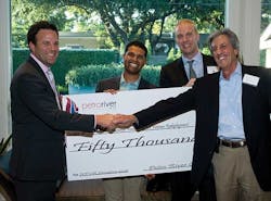 From left: Scot Cohen, NFVR chairman, Petro River board member; Rajiv Srinivasan, NFVR CEO; Jay Snodgrass, Iroquois Capital associate; Jeffrey Freedman, CEO of Gravis Oil (merging with Petro River). From left: Scot Cohen, NFVR chairman, Petro River board member; Rajiv Srinivasan, NFVR CEO; Jay Snodgrass, Iroquois Capital associate; Jeffrey Freedman, CEO of Gravis Oil (merging with Petro River).