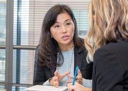 OGFJ's Mikaila Adams speaks with Ernst & Young's Deborah L. Byers. OGFJ's Mikaila Adams speaks with Ernst & Young's Deborah L. Byers.