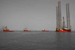 Kedarnath Being Towed By Great Offshore S Anchor Handling Tug Supply Vessels Courtesy Of Great Offshore Kedarnath Being Towed By Great Offshore S Anchor Handling Tug Supply Vessels Courtesy Of Great Offshore