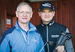 From left: David Heslop, managing director UKCS at EnQuest, former Open champion Paul Lawrie. From left: David Heslop, managing director UKCS at EnQuest, former Open champion Paul Lawrie.