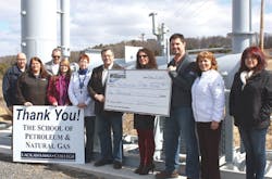 Williams presents a check to Lackawanna College to support hands-on training. Williams presents a check to Lackawanna College to support hands-on training.