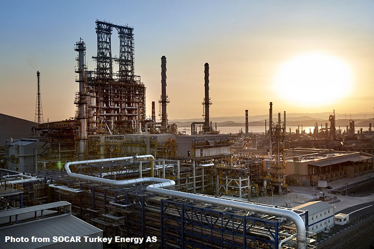 socar opens turkish refining complex