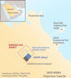 Total Sa Location Of New Jubail 2 Petrochemical Complex Project Total Sa Location Of New Jubail 2 Petrochemical Complex Project