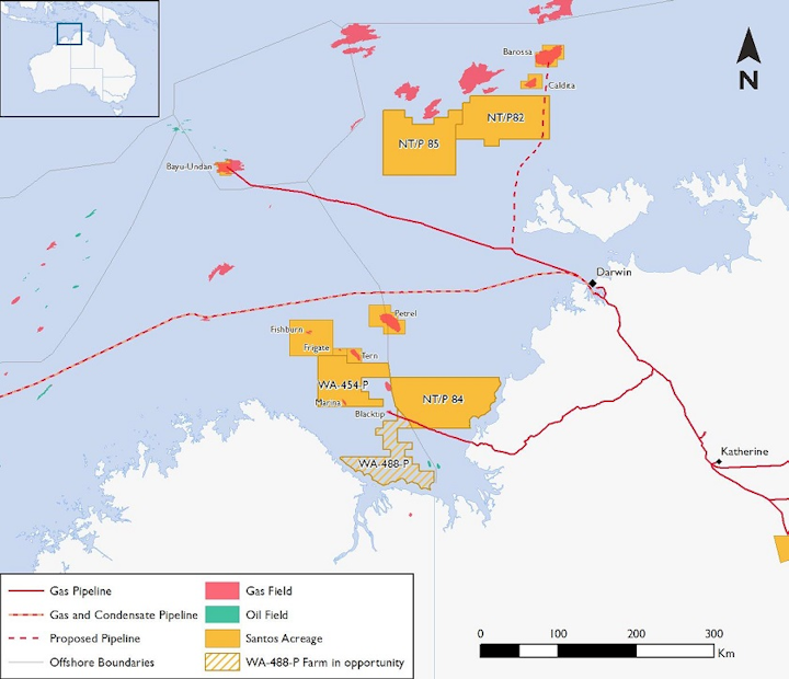 Santos increases operatorship position in offshore Bonaparte basin
