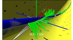 Erratic green spikes in this image show incorrect initial toolface orientation (Fig. 1). Erratic green spikes in this image show incorrect initial toolface orientation (Fig. 1).