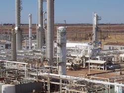 Located near Snyder, Tex., Kinder Morgan CO2 Co. LP’s Snyder gas plant processes gas from the SACROC unit, a field comprised of about 50,000 acres, of which Kinder Morgan Inc. owns a majority working interest (Fig. 1). Located near Snyder, Tex., Kinder Morgan CO2 Co. LP’s Snyder gas plant processes gas from the SACROC unit, a field comprised of about 50,000 acres, of which Kinder Morgan Inc. owns a majority working interest (Fig. 1).