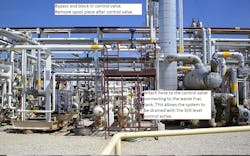 Kinder Morgan&rsquo;s operations team prepared the plant&rsquo;s West Regenerator system to drain MEA solvent (Fig. 4).