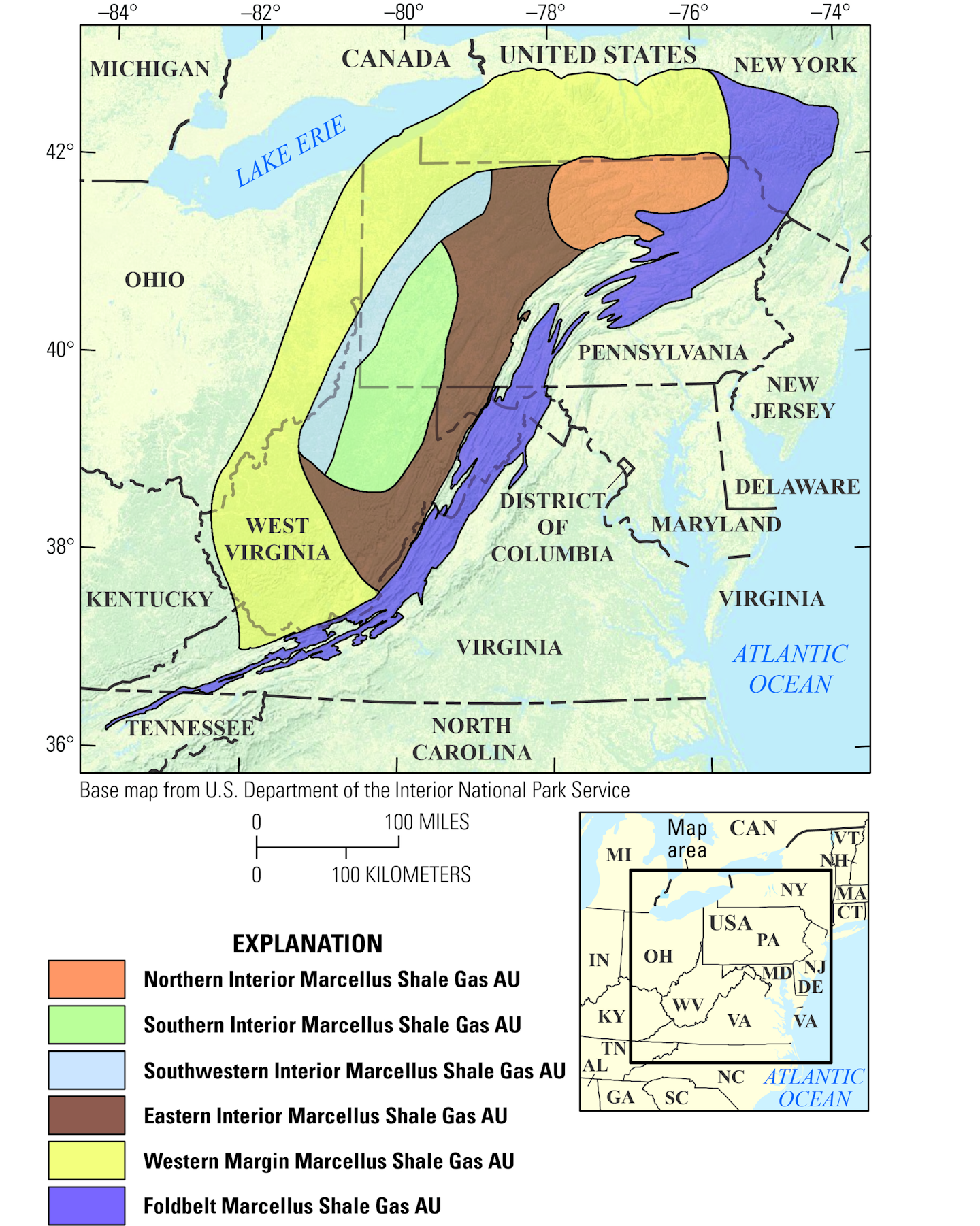 USGS increases estimates of technically recoverable Appalachian gas