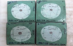 Excellent cathodic disbondment test results for non-UV exposed pipe at Welspun (Fig. 9). Excellent cathodic disbondment test results for non-UV exposed pipe at Welspun (Fig. 9).