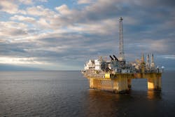 The Troll C platform in the North Sea. The Troll C platform in the North Sea.