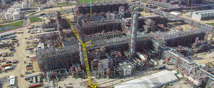 Sasol&rsquo;s LCCP, an integrated ethane cracker and downstream derivatives complex in Westlake, La.