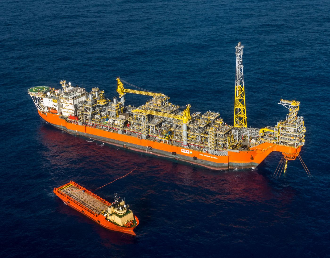 Stationed at Petrobras-operated Libra development block about 180 km offshore Rio de Janeiro, the Pioneiro de Libra FPSO began producing from Mero (formerly Libra, renamed 2017) field in November 2017. The FPSO has a production capacity of 50,000 b/d of oil and compression capacity of 4 million cu m/day of gas.