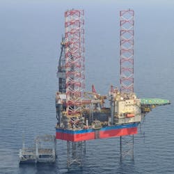 GulfDrill Lovanda offshore jack up drilling rig.