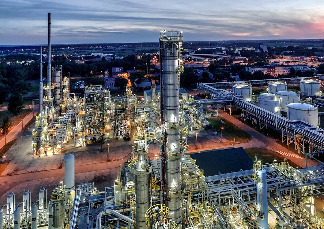 Polski Koncern Naftowy SA Plock refining complex.