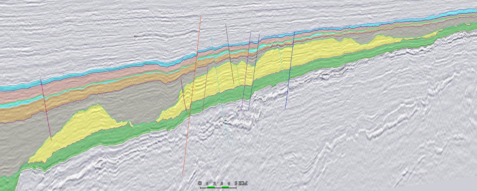 Fig. 1 Keraudren survey cross-section.