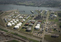 Gunvor Petroleum Antwerpen's 107,500-b/d refinery located near the Berendrecht and Zandvliet locks in the northern part of Belgium’s Port of Antwerp. Gunvor Petroleum Antwerpen's 107,500-b/d refinery located near the Berendrecht and Zandvliet locks in the northern part of Belgium’s Port of Antwerp.