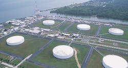 Escravos gas-to-liquids plant in Escravos, Nigeria. Escravos gas-to-liquids plant in Escravos, Nigeria.